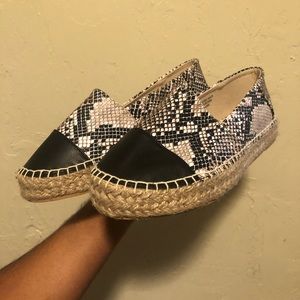 Faux Snakeskin shoes